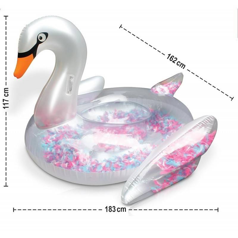 Ballon flotteur SIGNE gonflable pour piscines XXL 183x162x117 cm pour adultes et enfants à partir de 14 ans Bouée de natation - Image 5