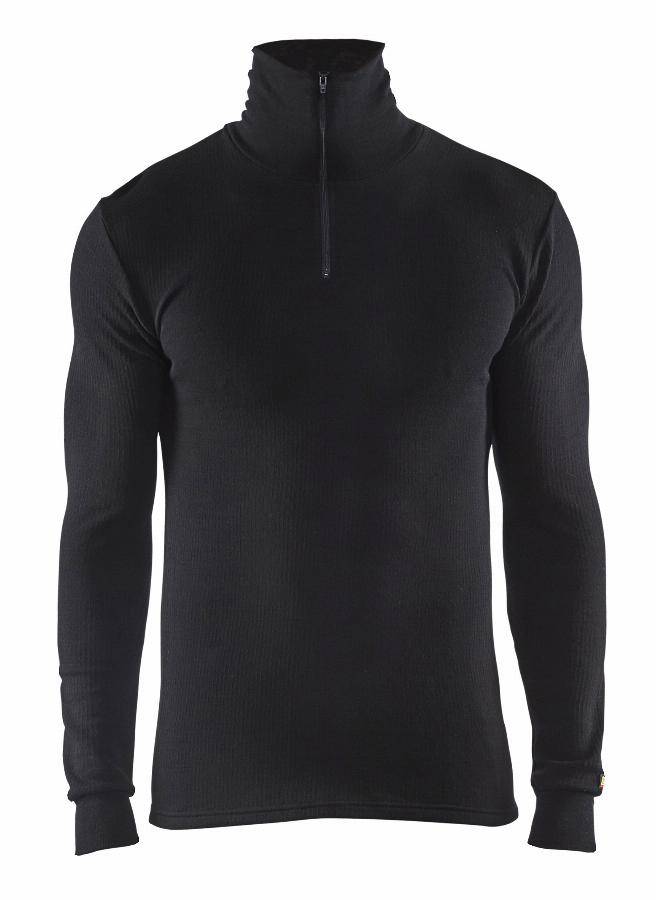 Haut de sous-vêtement col zippé - BLAKLADER - Warm Noir T.S 489117059900-S - Image 1
