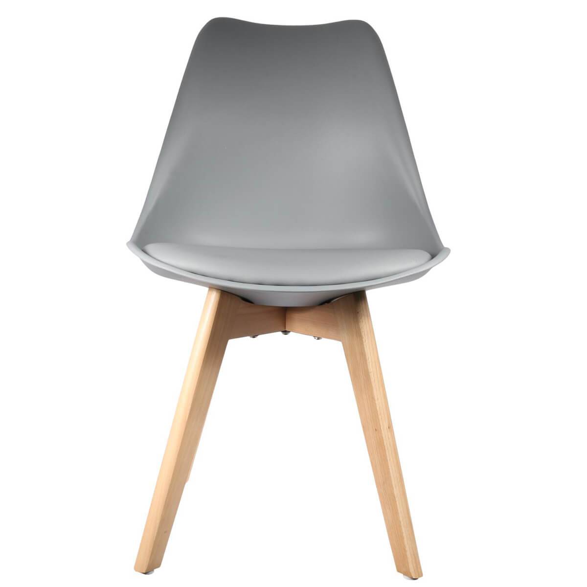 ALTOBUY - Lot de 6 Chaises Scandinaves Grises - MEDALINE - Image 4