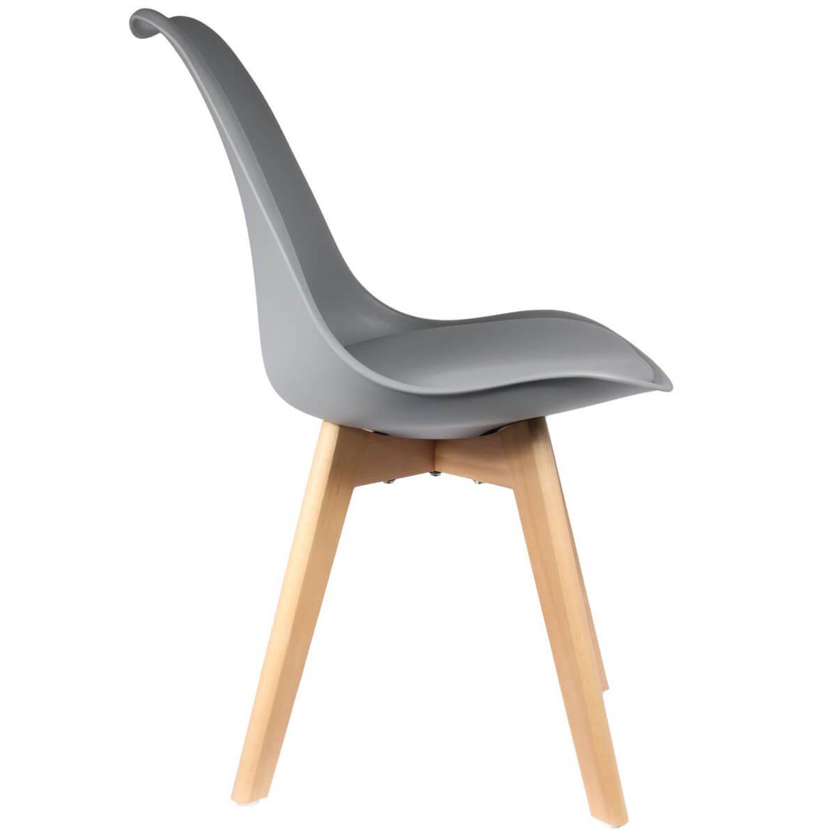 ALTOBUY - Lot de 6 Chaises Scandinaves Grises - MEDALINE - Image 5