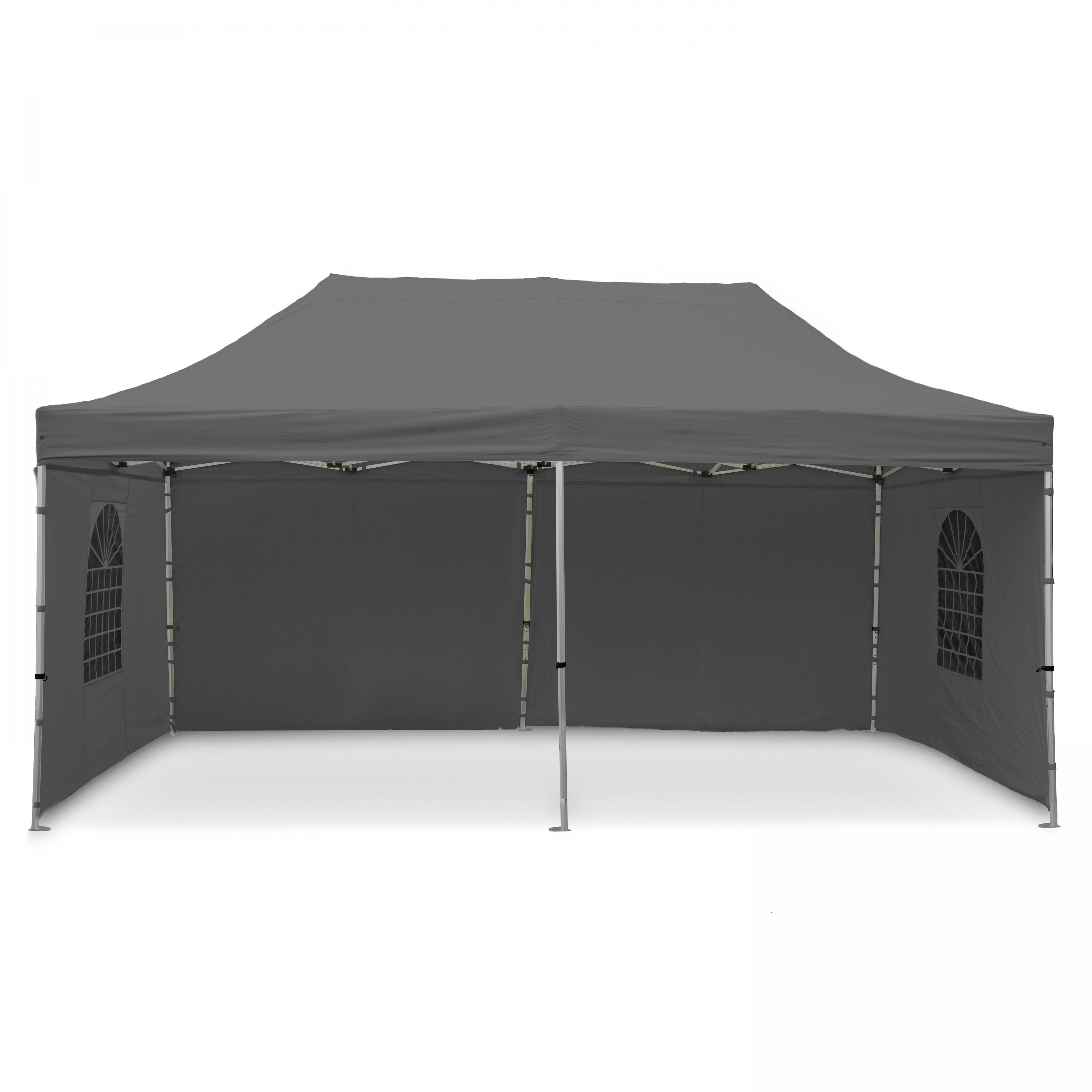 Oviala - Mur plein 3 m pour tente pliante gris - Oviala - Imagen 3