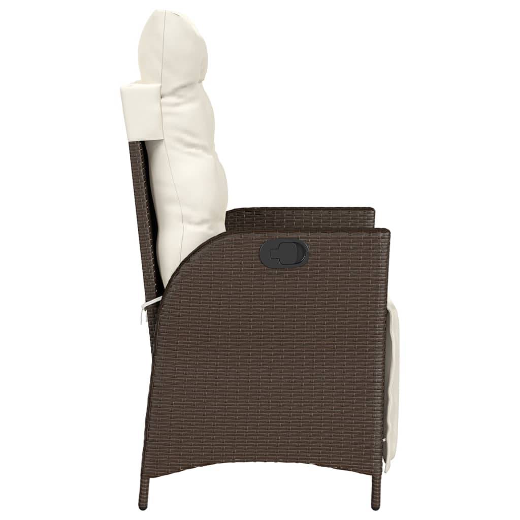 Chaise bois composite 2 places rotin marron  57 x 61 x 93 cm  - Prolenta premium  p3157.5 - Image 6