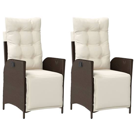 Chaise bois composite 2 places rotin marron 57 x 61 x 93 cm - Prolenta premium p3157.5 - Image 1