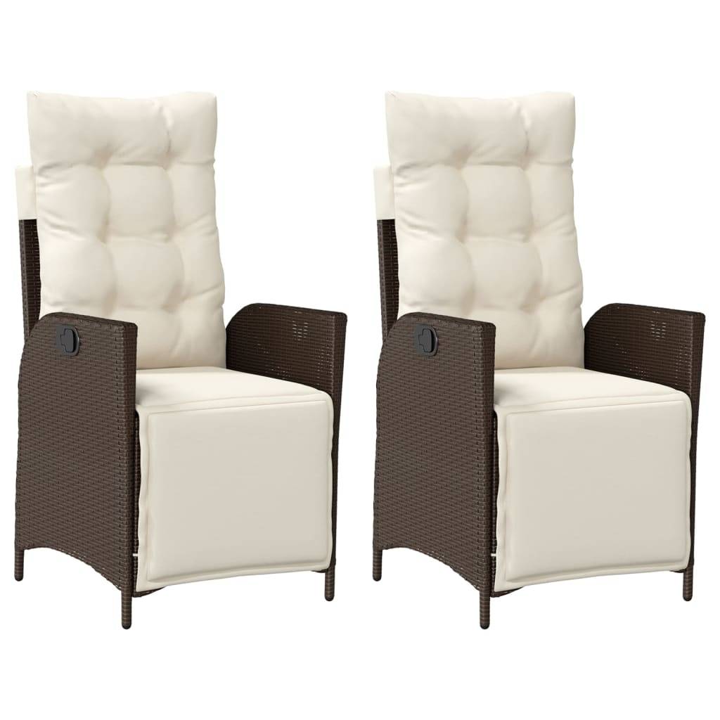 Chaise bois composite 2 places rotin marron  57 x 61 x 93 cm  - Prolenta premium  p3157.5 - Image 1