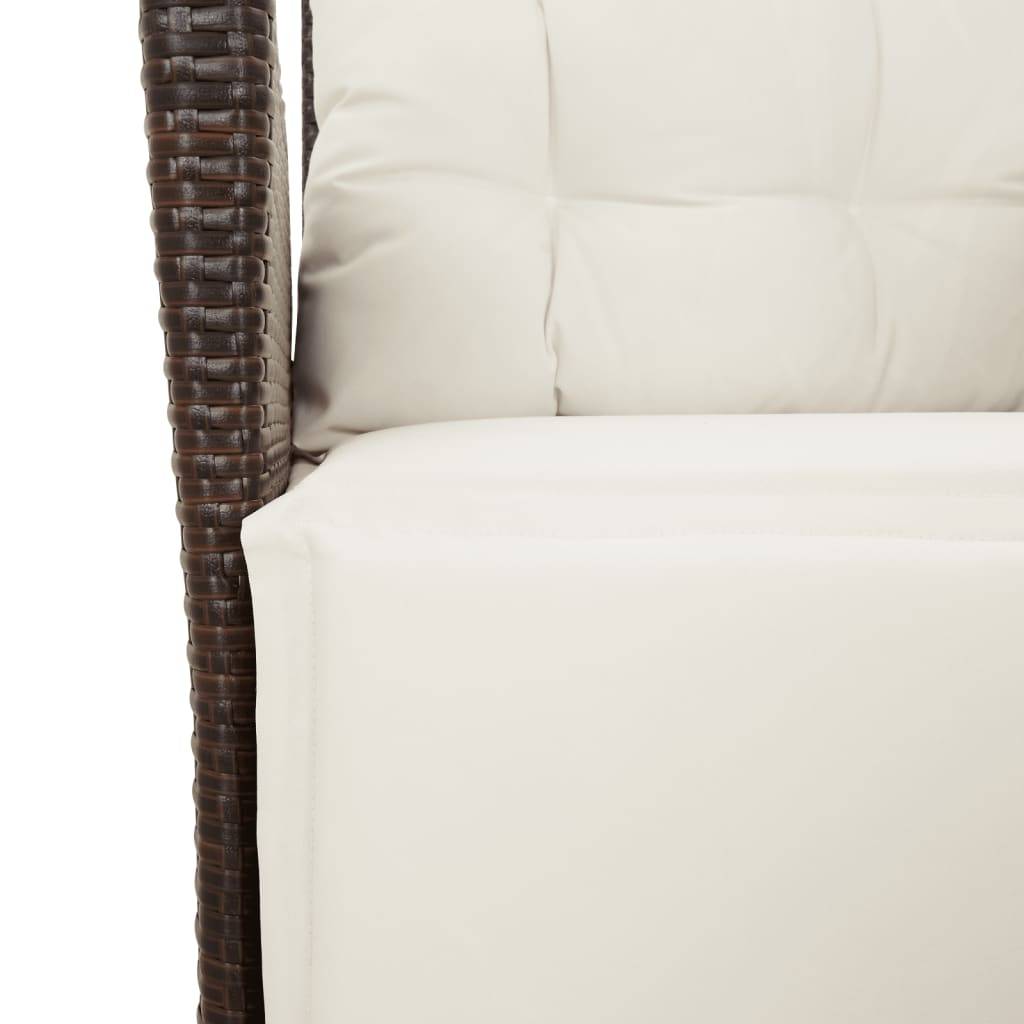 Chaise bois composite 2 places rotin marron  57 x 61 x 93 cm  - Prolenta premium  p3157.5 - Image 10