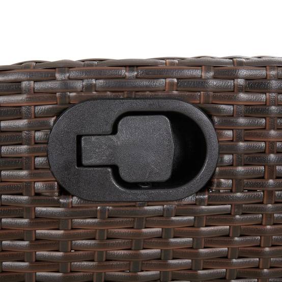 Chaise bois composite 2 places rotin marron 57 x 61 x 93 cm - Prolenta premium p3157.5 - Image 9