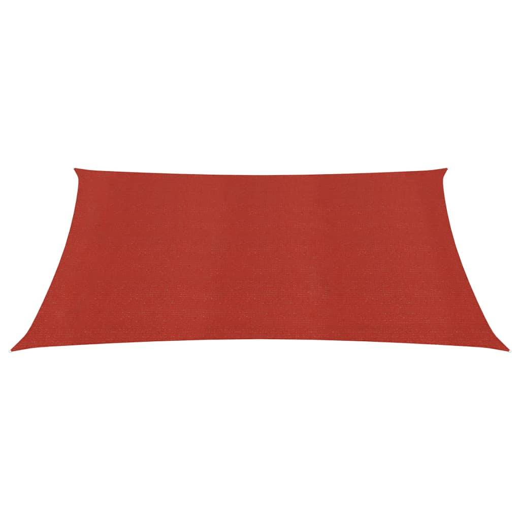 Helloshop26 - Voile toile d'ombrage parasol 160 g/m² PEHD 3,6 x 3,6 m rouge - Imagen 2