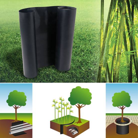 Barrière anti-racines bambou 5m 800gr anti-rhizomes H.60 cm - Image 1