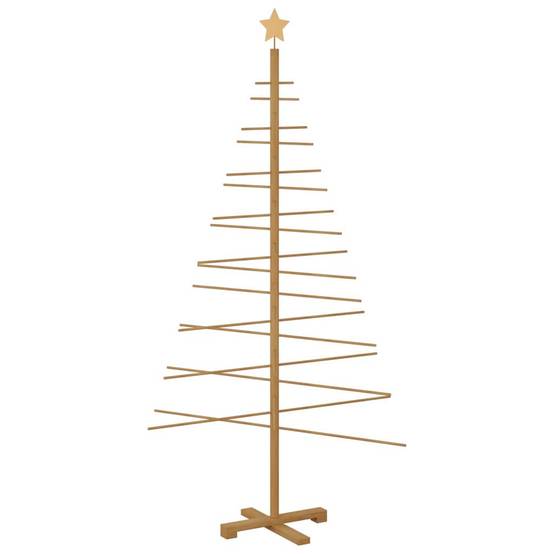 Vidaxl - Arbre de Noël en bois avec support Marron 180 cm Bambou vidaXL 42018052 - Image 2