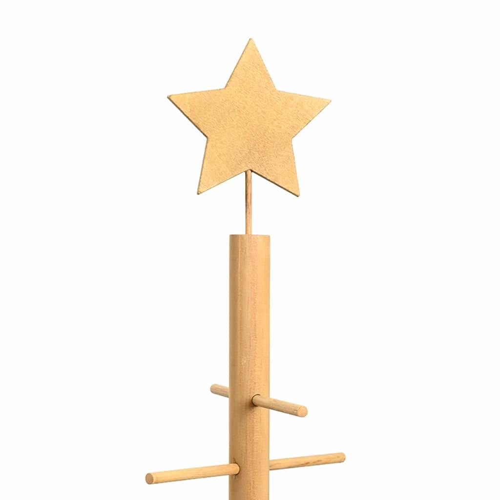 Vidaxl - Arbre de Noël en bois avec support Marron 180 cm Bambou vidaXL 42018052 - Image 9