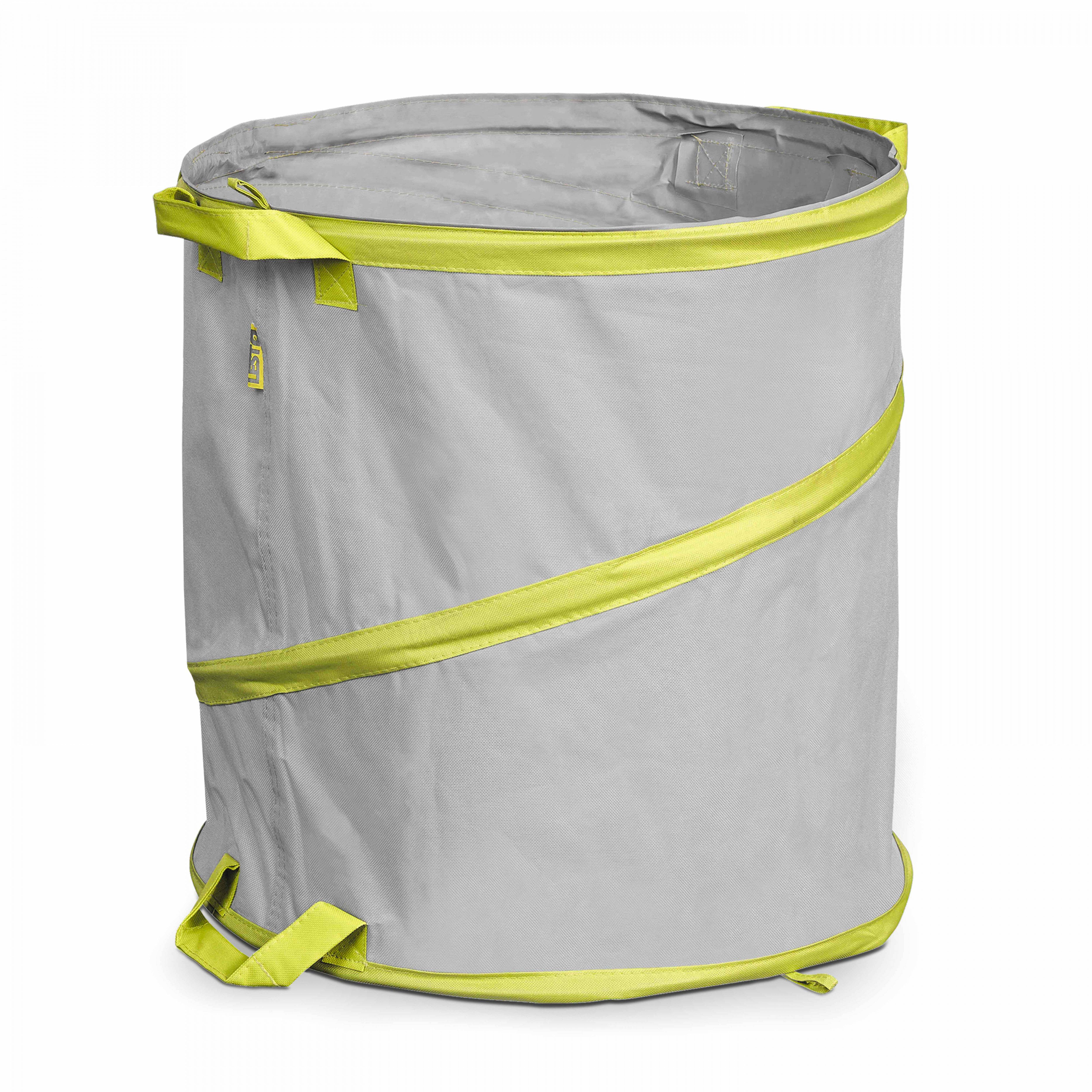 Oviala - Lot de 3 sacs à déchets de terrasse 166l polyester gris - Oviala - Imagen 3