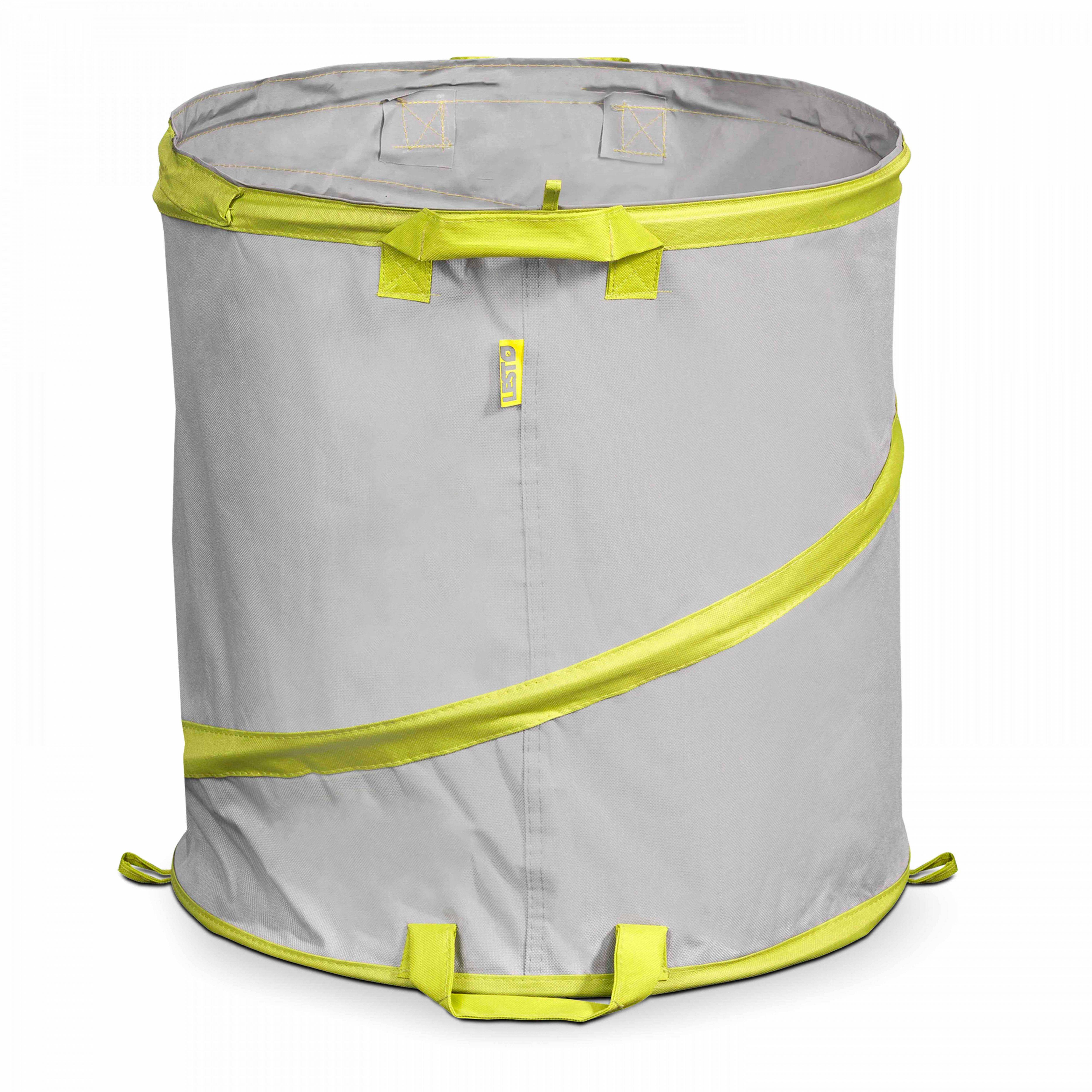 Oviala - Lot de 3 sacs à déchets de terrasse 166l polyester gris - Oviala - Imagen 2