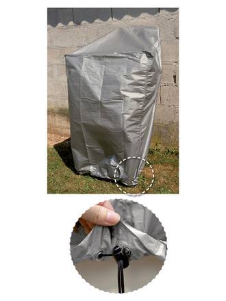 Ribimex - Housse 90 grammes grise pour table 250x150xh80 cm - Imagen 3
