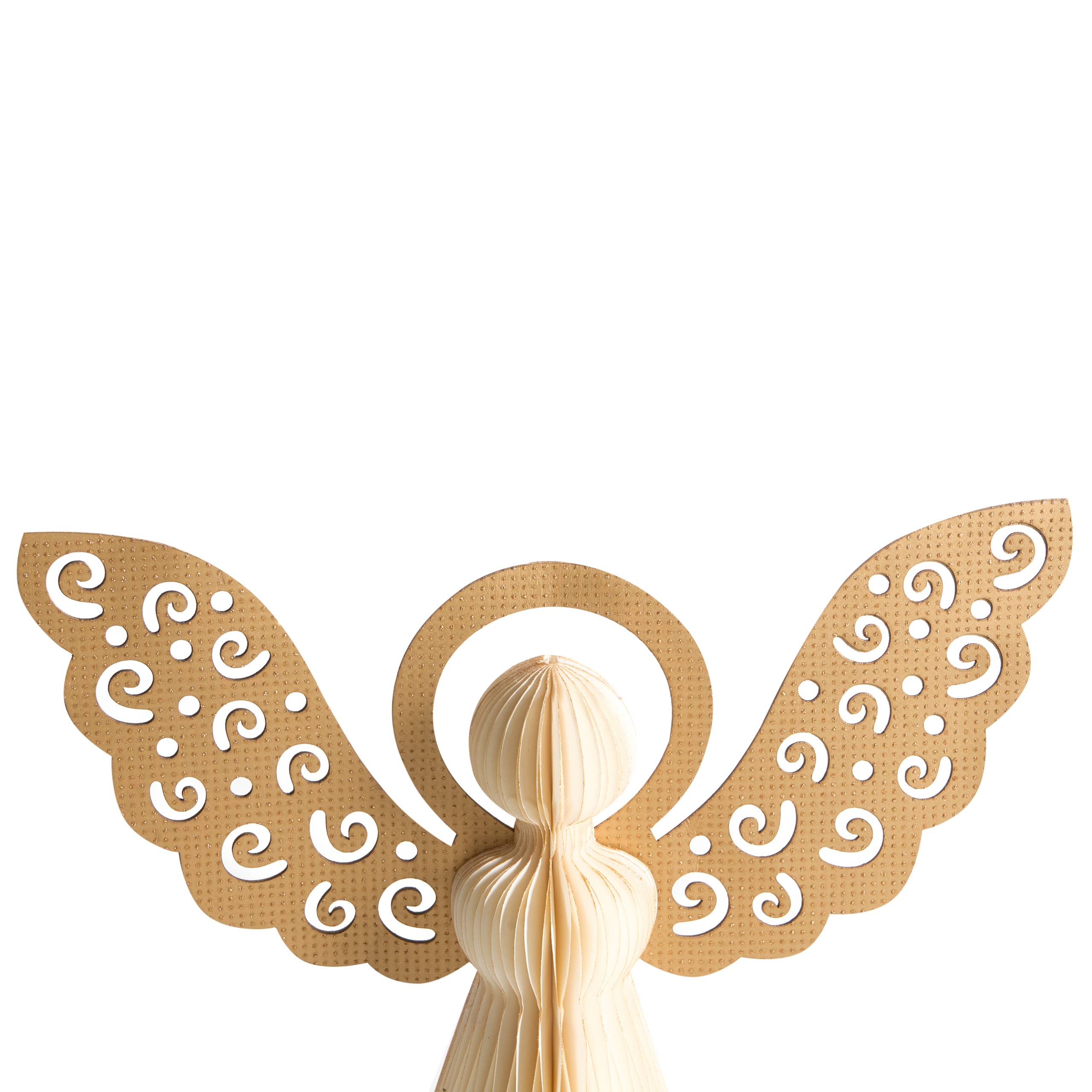 Beliani - Accessoire Décoratif Papier Beige EIRA - 33x17x33- Beliani - Image 5