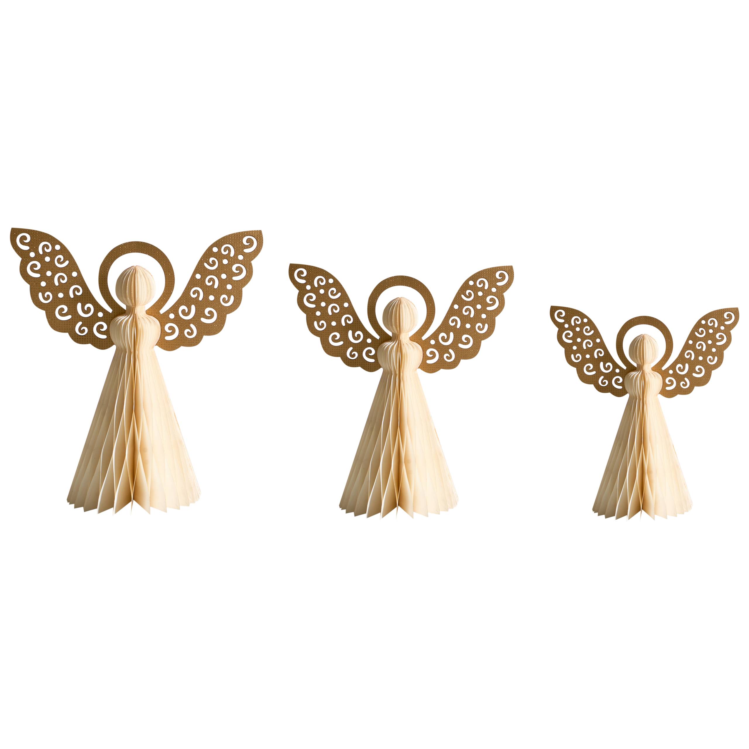 Beliani - Accessoire Décoratif Papier Beige EIRA - 33x17x33- Beliani - Image 2