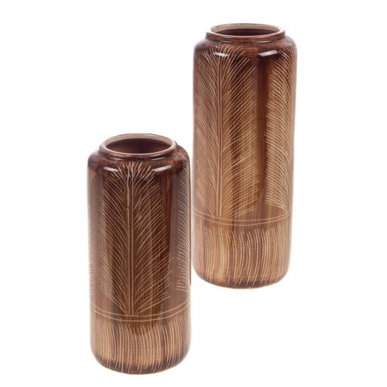 Amadeus - Vase Feuille rouille 33 cm - Image 2