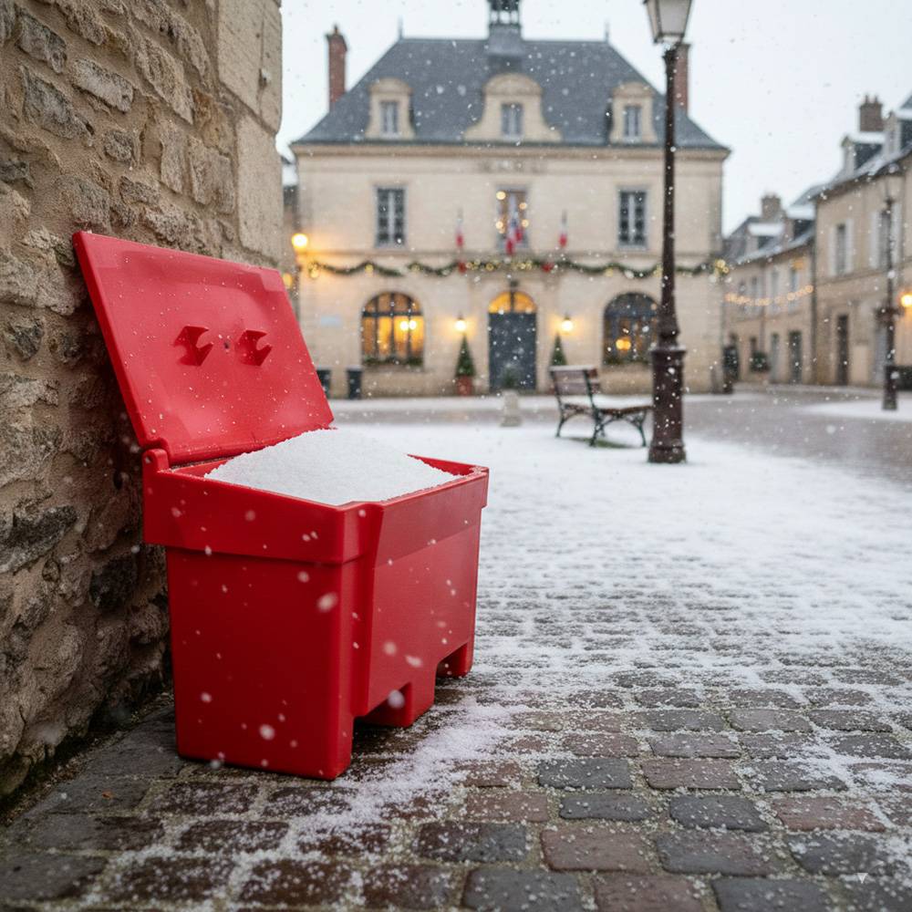Bac à sable incendie/ à sel de déneigement 300l-plast'up rotomoulage - Imagen 5