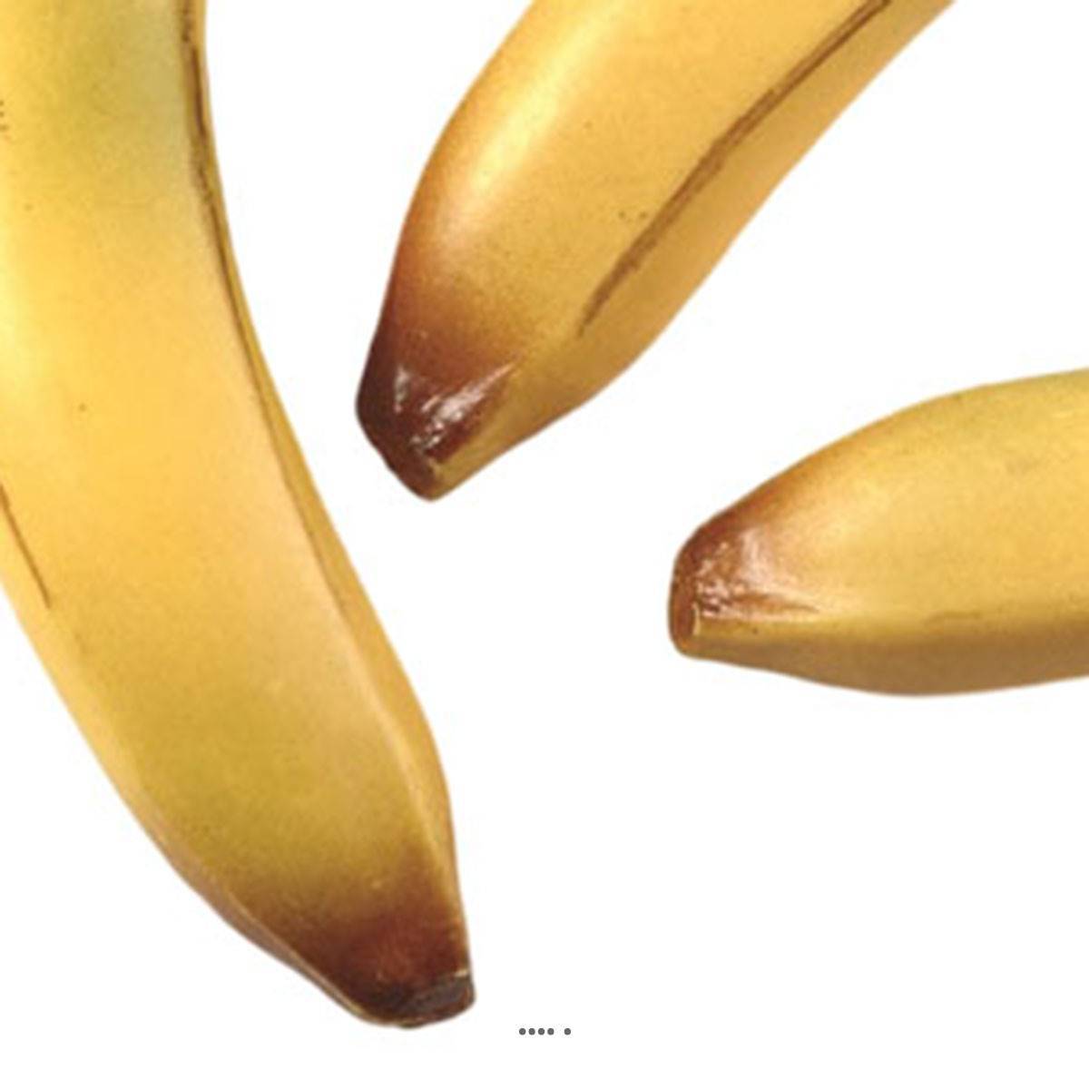 Artificielles - Banane artificielle en lot de 3 en Plastique soufflé L 150x35 mm - Imagen 3