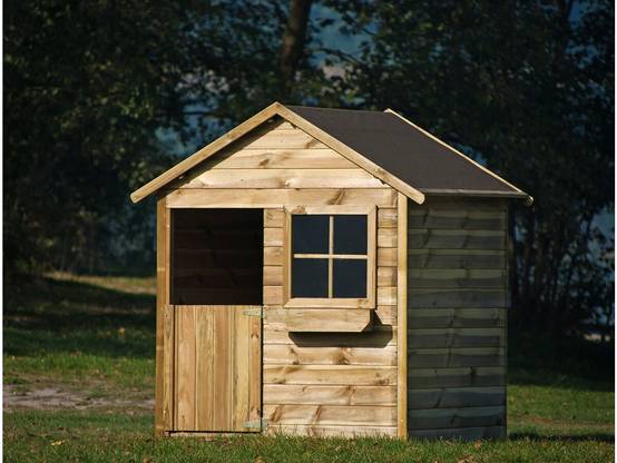 Maisonnette "coccinelle" - 126 X 112 X 158 - Bois -habitat Et Jardin - Image 2