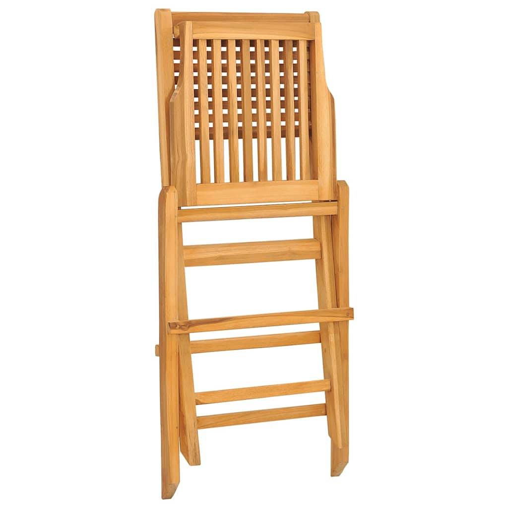 Lot de 2 chaises de jardin bois de teck naturel 47 x 62 x 90 cm - PANGIVO - Image 6