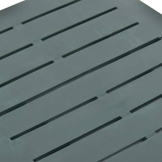 Table d'extérieur pliable - Table de jardin vert 45x43x50 cm plastique - Image 6