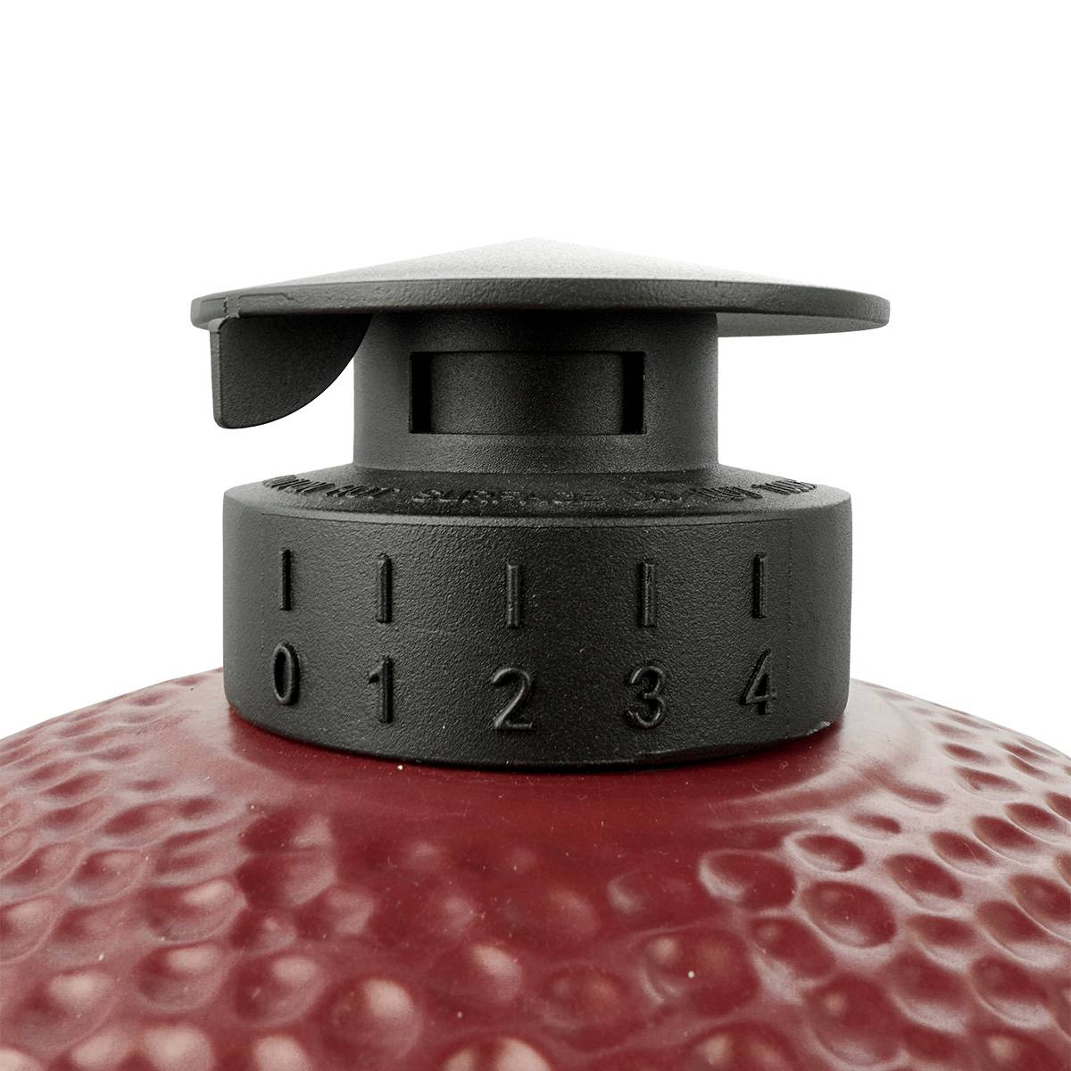 Barbecue kamado en céramique à poser Patton Premium Compact 15" - Grille Ø 34 cm - rouge bordeaux mat - Image 8