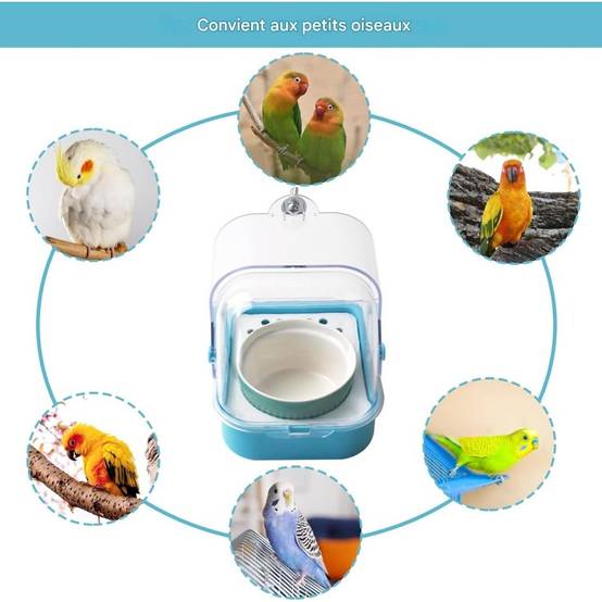 Baignoire pour perroquets et oiseaux - Lytech - Image 4