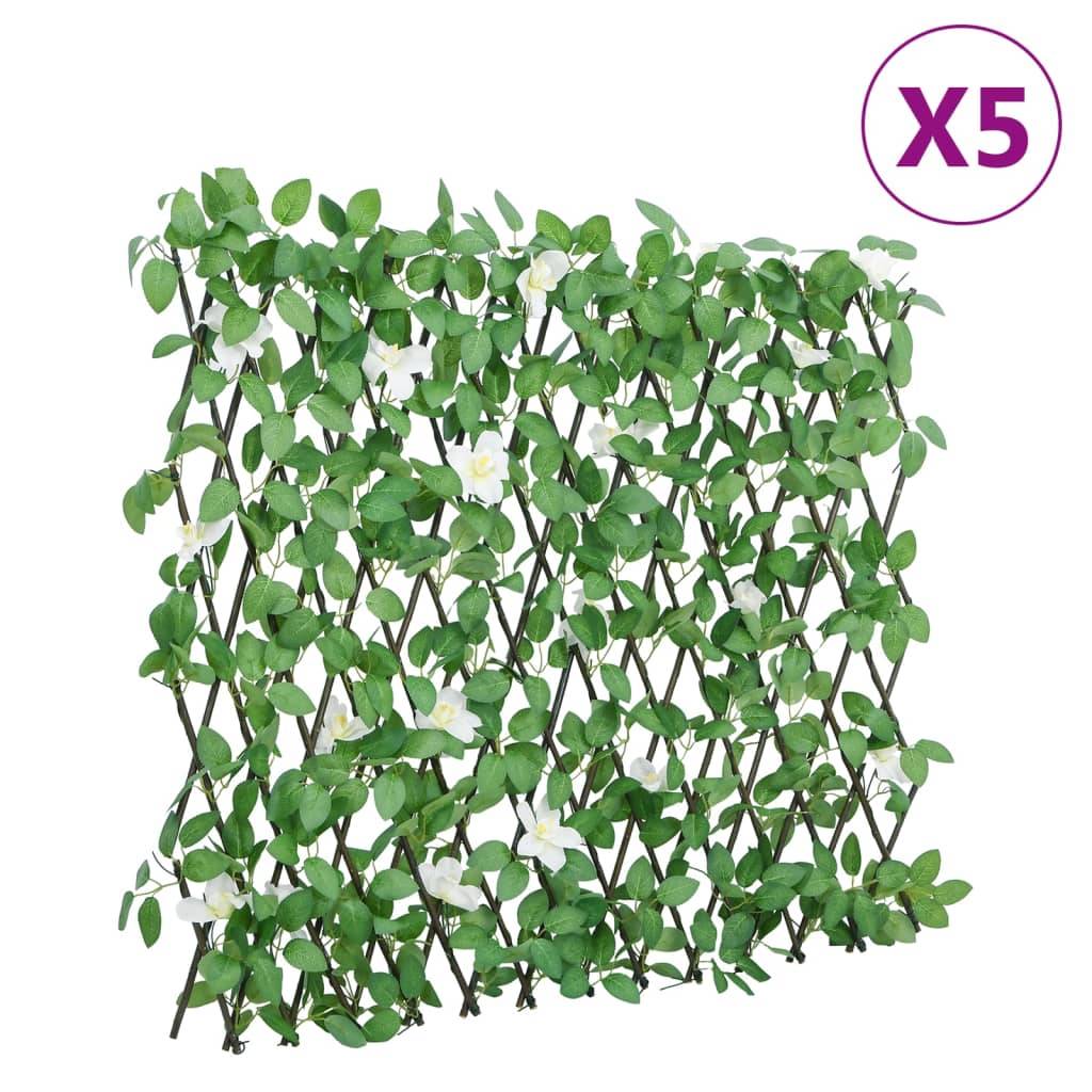Treillis de lierre artificiel PVC bois vert 186 x 30 cm, Poids :3.82kg - PANGIVO - Image 1