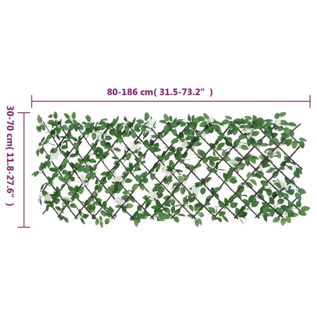 Treillis de lierre artificiel PVC bois vert 186 x 30 cm, Poids :3.82kg - PANGIVO - Image 7