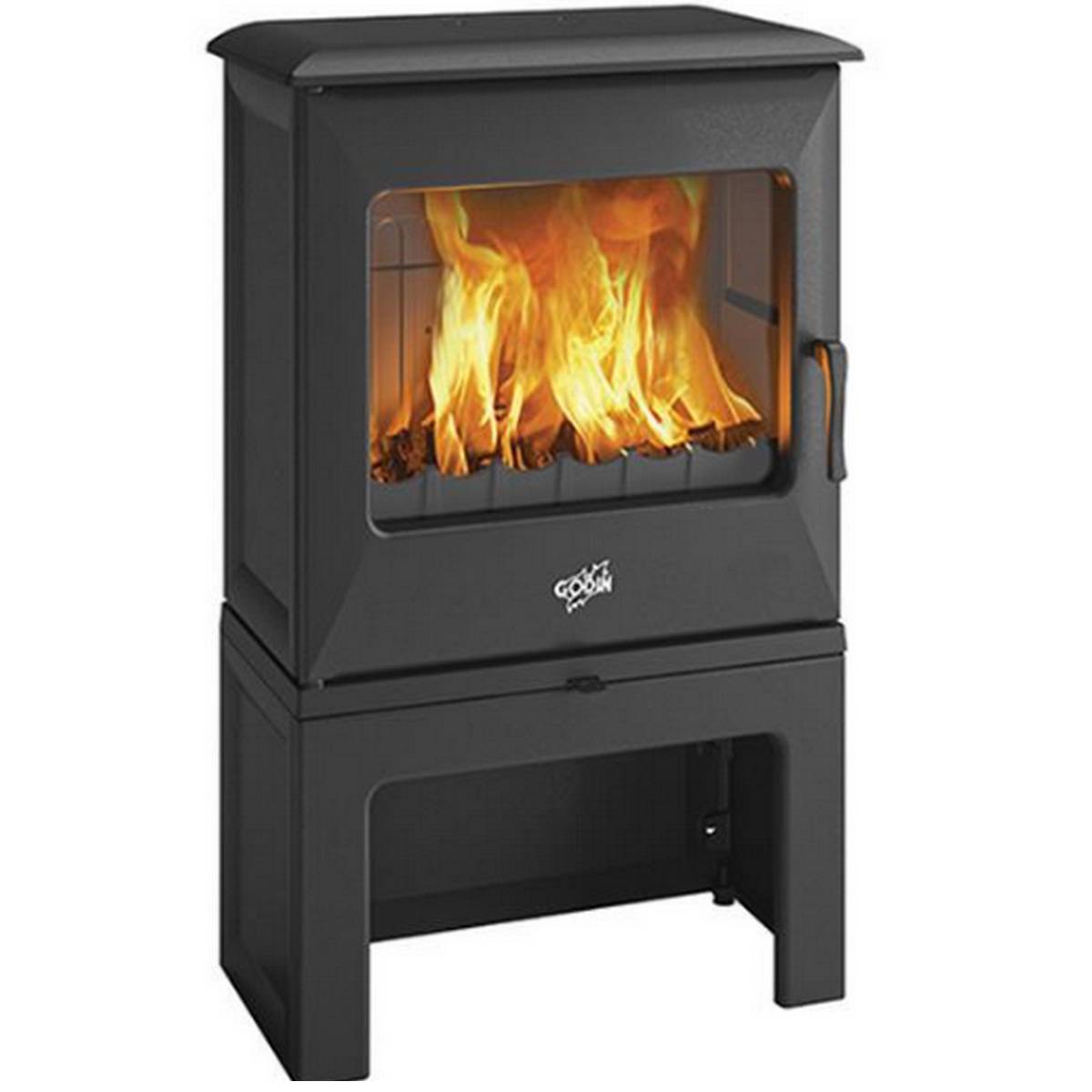 Poêle à bois fonte 5kw noir 388150PEINTANTHRACITE Godin - Image 1