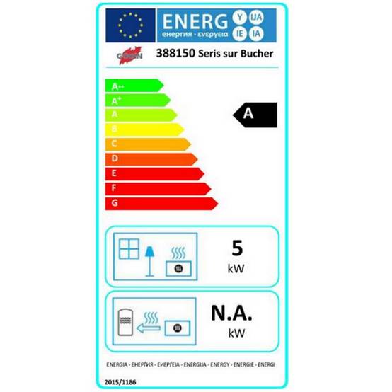 Poêle à bois fonte 5kw noir 388150PEINTANTHRACITE Godin - Image 2
