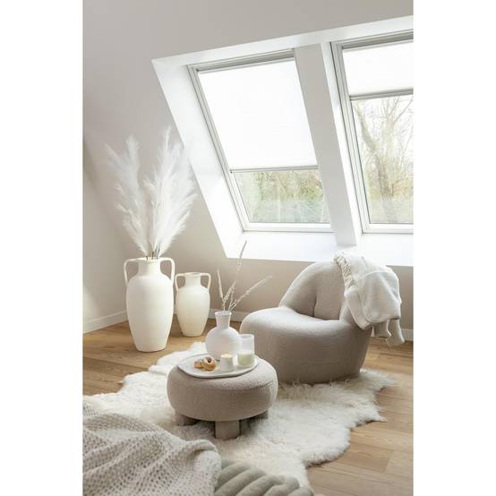 J-Line - Fauteuil Design Bouclette "Teddy" 88cm Beige - Image 9