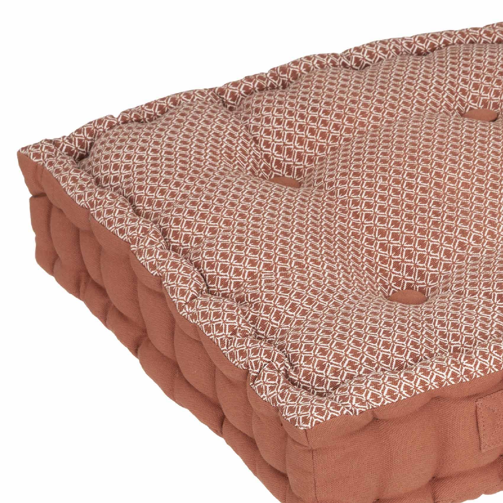 Coussin de sol en Coton Terracotta motif Otto 40 x 40 cm - Imagen 2