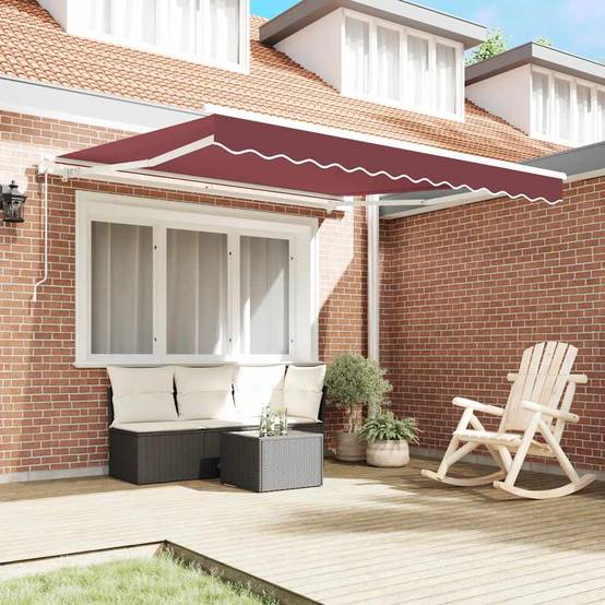Store Banne Automatique Motorisé en Aluminium et Tissu pour Jardin Protection UV Bordeaux 300x250 cm – ComfortXL Outdoor Living - Image 3