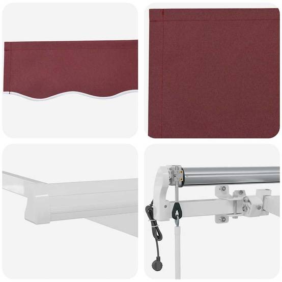Store Banne Automatique Motorisé en Aluminium et Tissu pour Jardin Protection UV Bordeaux 300x250 cm – ComfortXL Outdoor Living - Image 10
