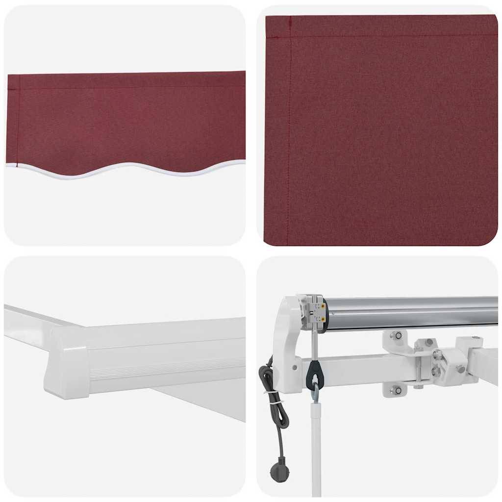 Store Banne Automatique Motorisé en Aluminium et Tissu pour Jardin Protection UV Bordeaux 300x250 cm – ComfortXL Outdoor Living - Image 10