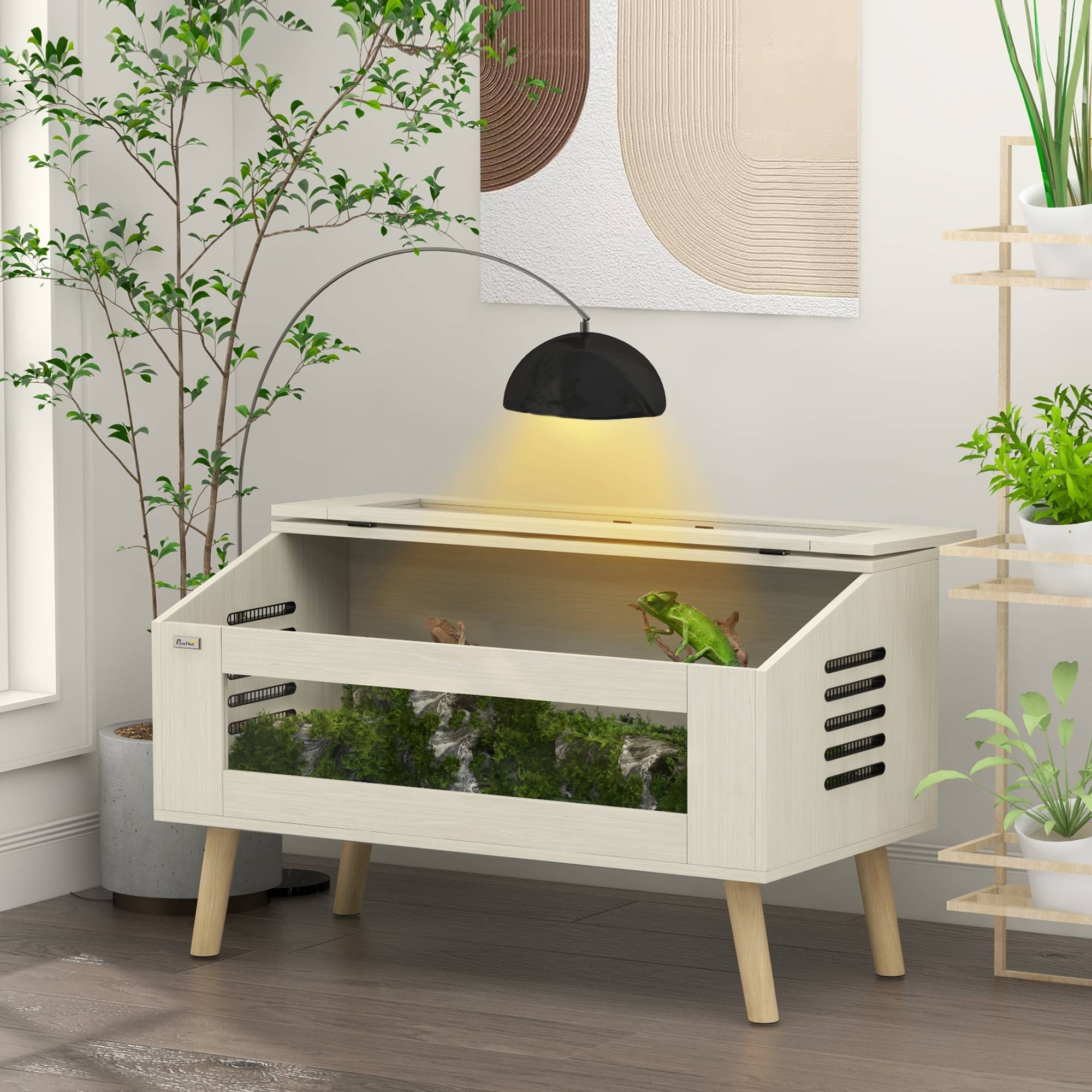 Terrarium bois naturel 100 x 50 x 60 cm - PANGIVO - Image 3