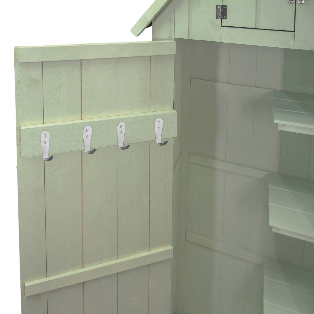 Monstershop - Abri de Jardin en Bois Vert - Imagen 3