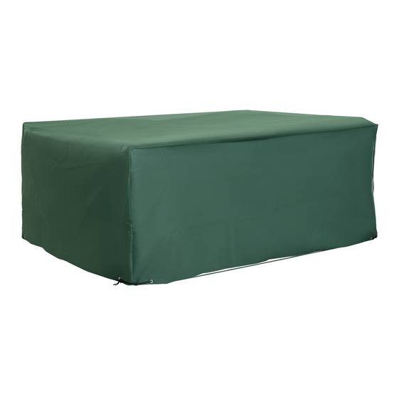 Housse de protection pour mobilier de jardin, tissu Oxford 600D, vert, 210 x 140 x 80 cm - Image 9
