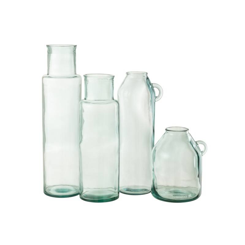 J-Line - Vase cylindrique en verre transparent 15x15x45 cm - J-Line - Image 3