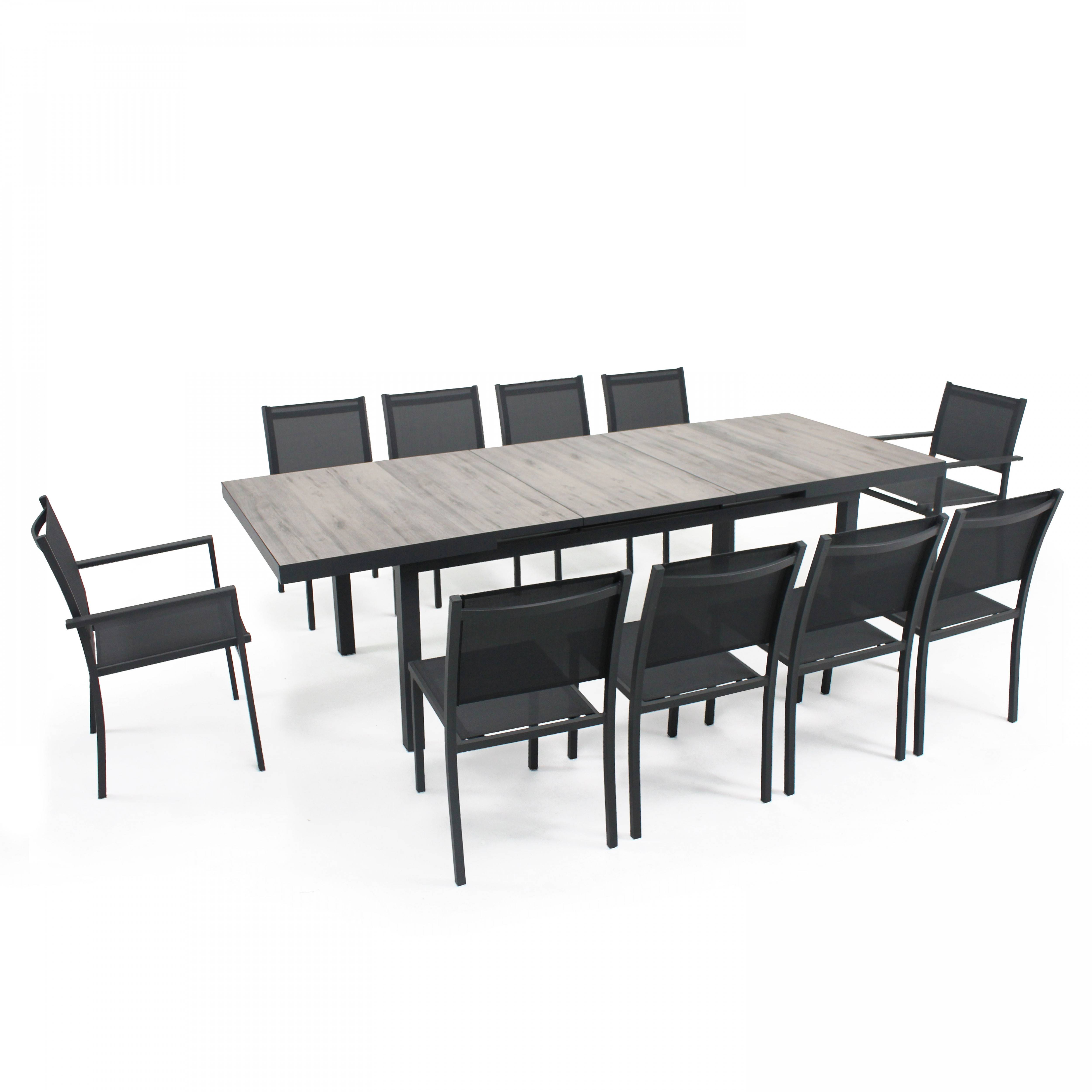 Oviala - Table extensible en aluminium et céramique 8 à 12 places Tivoli - Oviala - Image 5