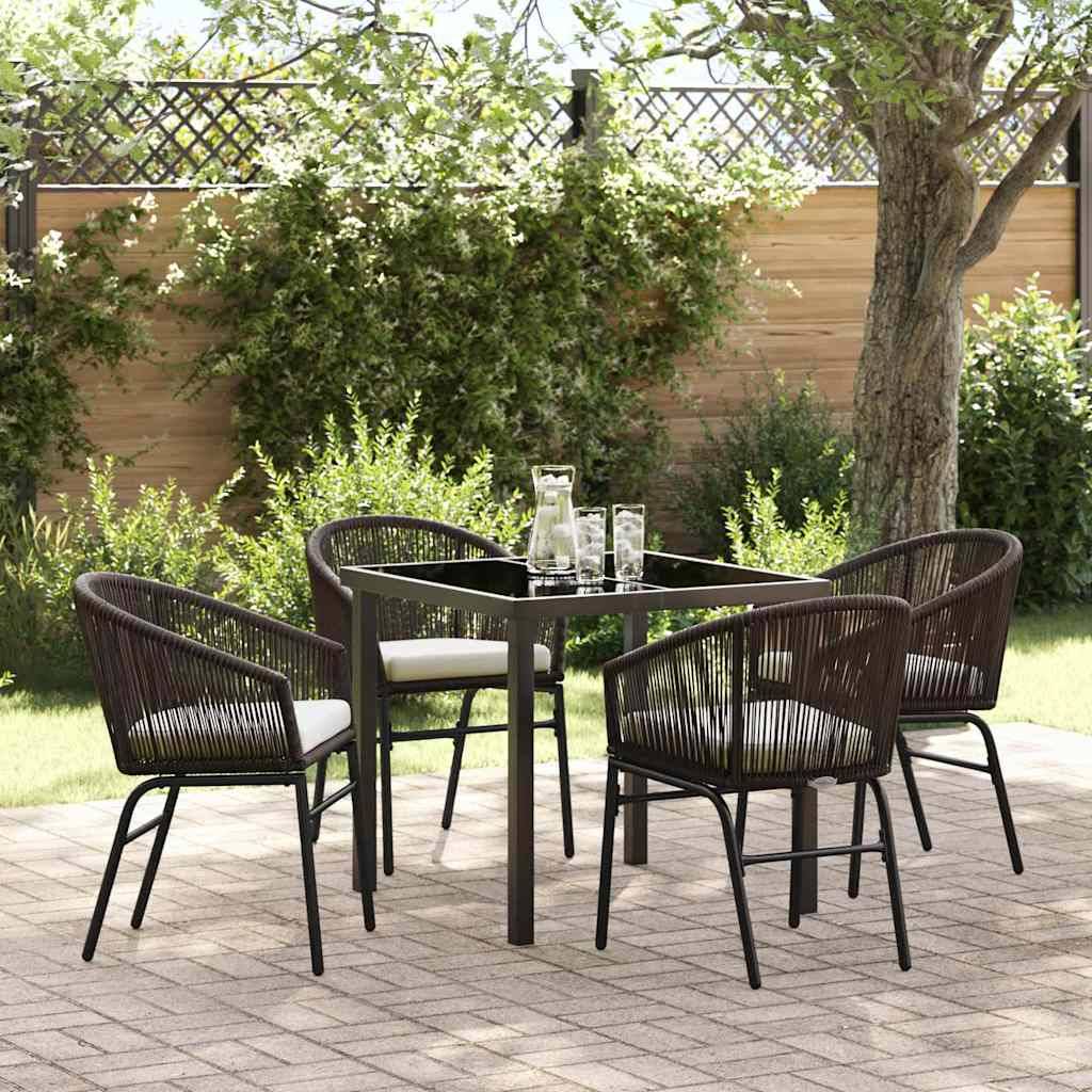 ComfortXL - Salon de Jardin 4 Places en Poly Rotin avec Coussins Déperlants Marron – ComfortXL Outdoor Living - Image 1