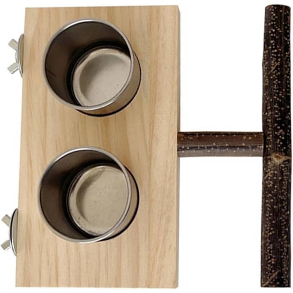 DtopbuyAge - Perchoir Mangeoire Bois Pour Oiseaux - Image 1