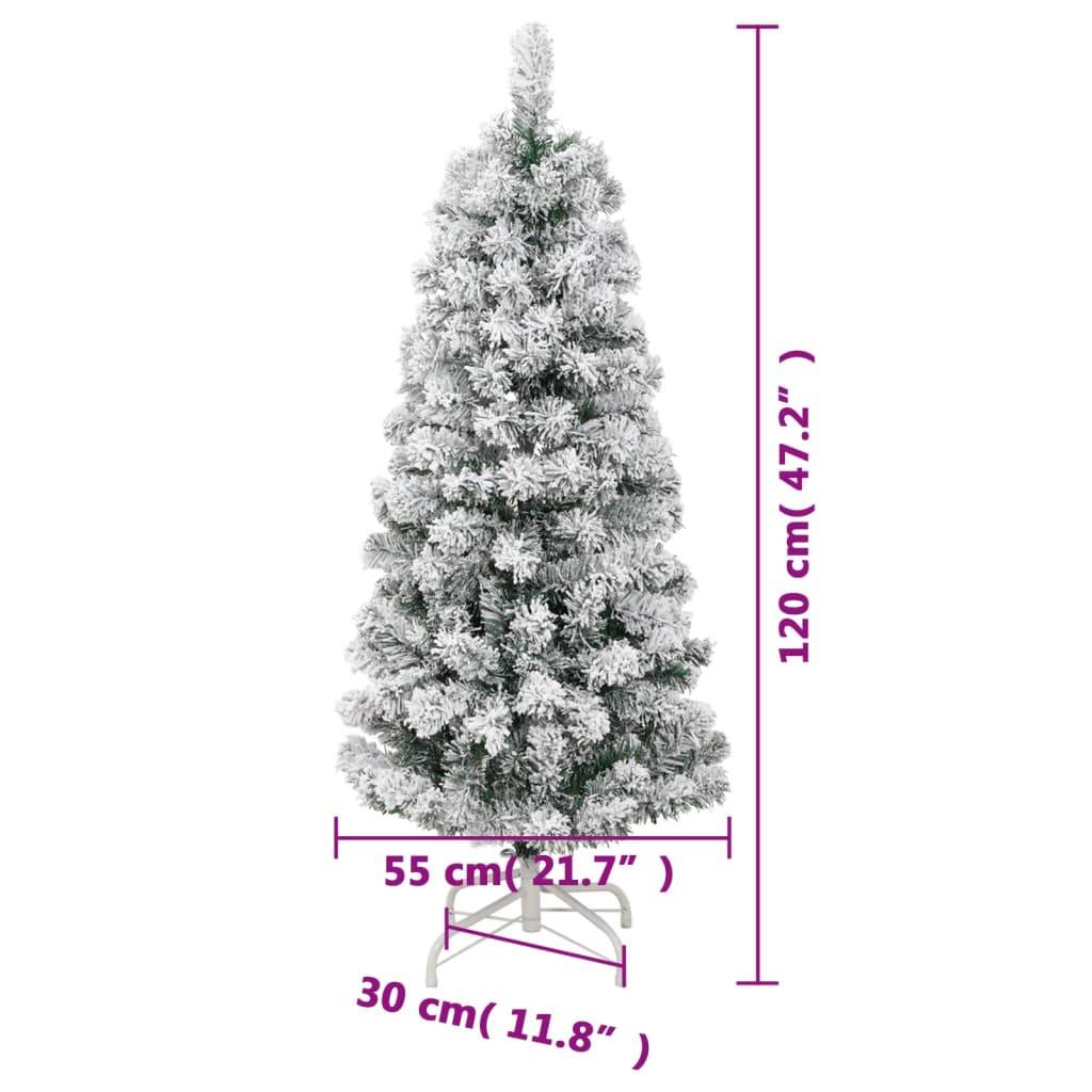 ComfortXL - Sapin de Noël Artificiel Floqué Neige PVC 120 cm pour Fêtes – ComfortXL Outdoor Living - Image 9