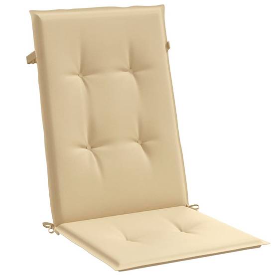 ComfortXL - Lot de 2 Coussins Dossier Haut Tissu Polyester Anti-glisse pour Chaise de Jardin Beige Mélangé 120x50cm – ComfortXL Outdoor Living - Image 5