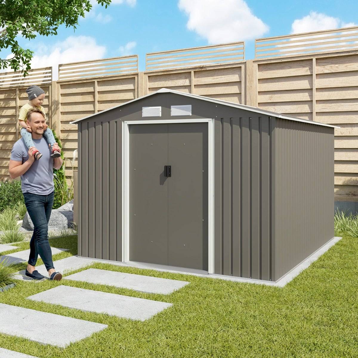Trigano Jardin - Abri de jardin métal 7,30 m2 + kit d'ancrage - Image 4