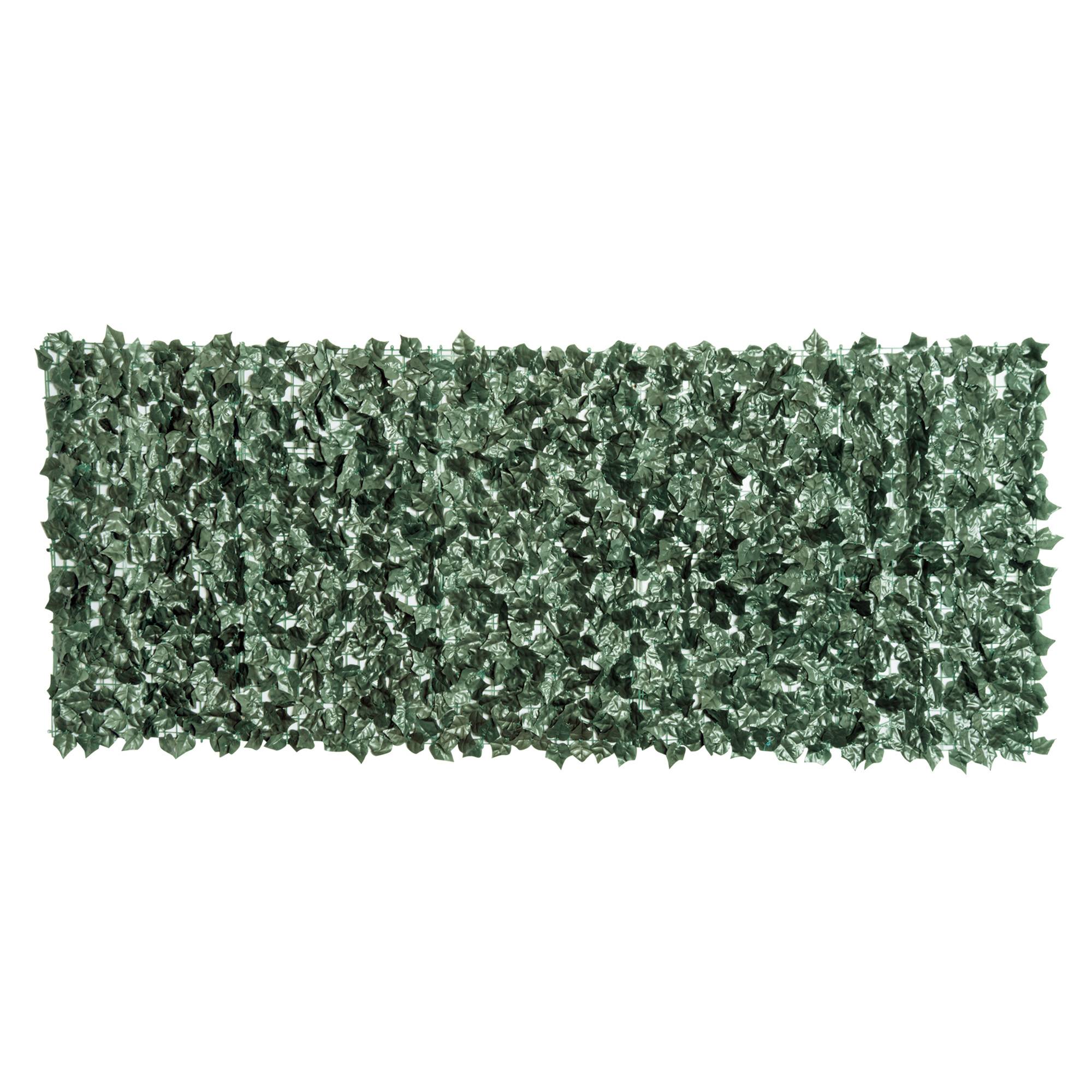 ComfortXL - Haie artificielle PE vert foncé 240 x 100 cm balcon terrasse jardin brise-vue décoratif résistant aux UV - Image 10