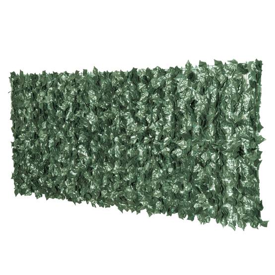 ComfortXL - Haie artificielle PE vert foncé 240 x 100 cm balcon terrasse jardin brise-vue décoratif résistant aux UV - Image 2