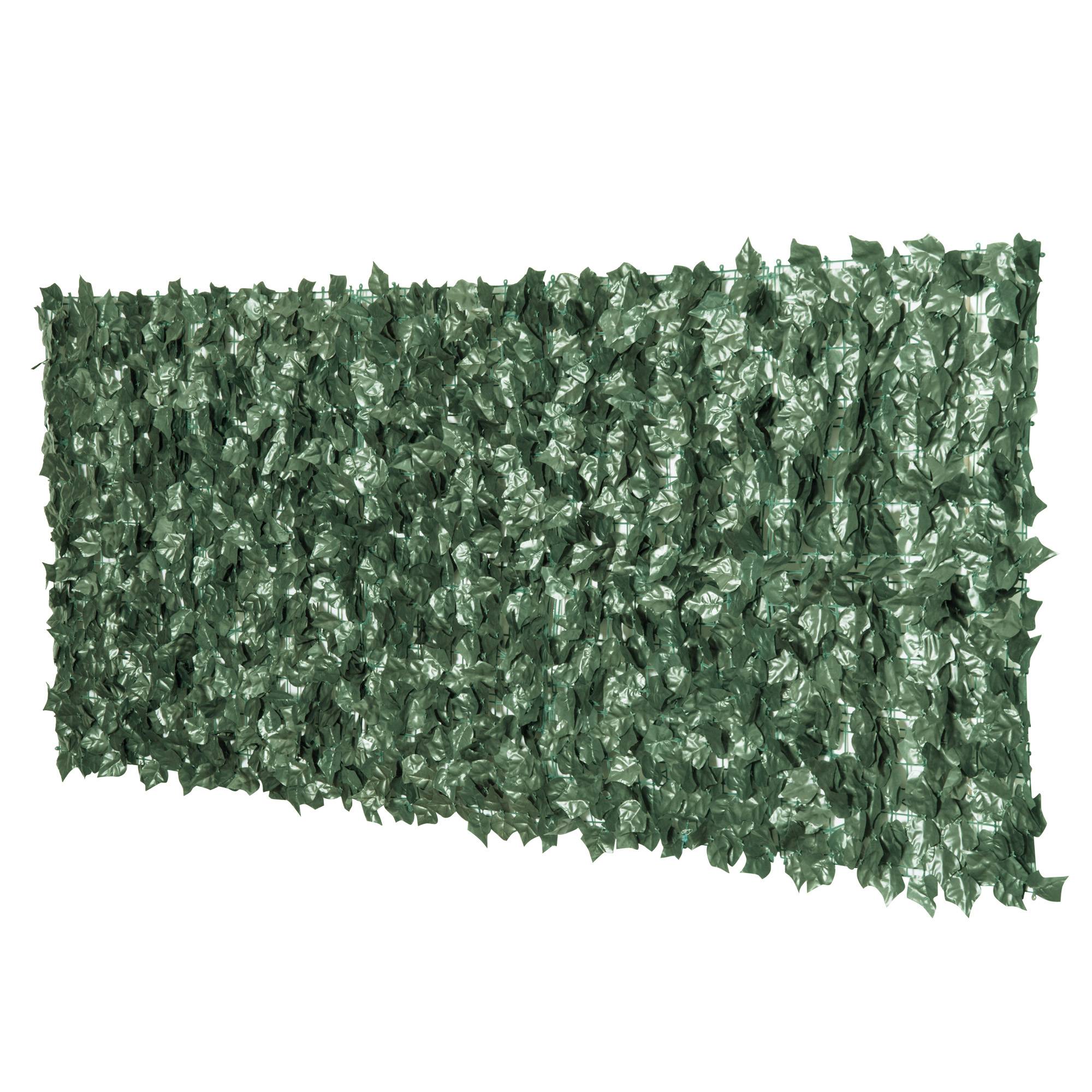 ComfortXL - Haie artificielle PE vert foncé 240 x 100 cm balcon terrasse jardin brise-vue décoratif résistant aux UV - Image 2