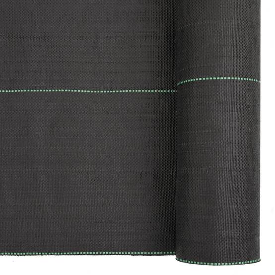 Toile Paillage Anti-Herbes 150g/m² PP Tissé pour Jardin Allée 1x100 m Noir - ComfortXL Outdoor Living - Image 6